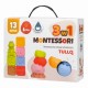 Tullo Sensory blocks – Montessori educational set, 13 pieces