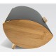 Maestro MR-1775-BLACK bread box Other Black, Wood Bamboo, Metal