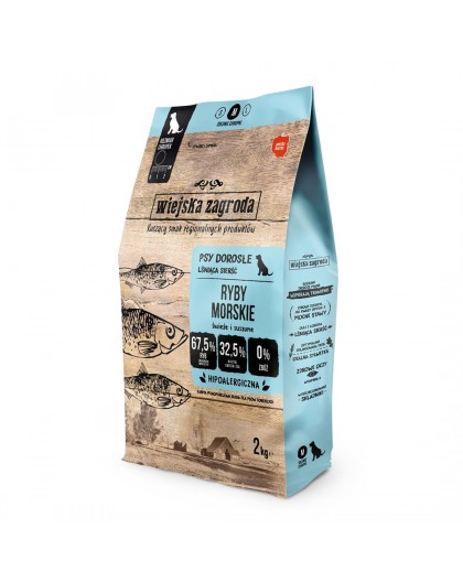 WIEJSKA ZAGRODA Marine Fish M - dry dog food - 2kg