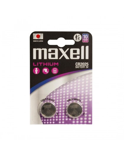 MAXELL Lithium battery LITHIUM CR2025 2 pcs. 3V