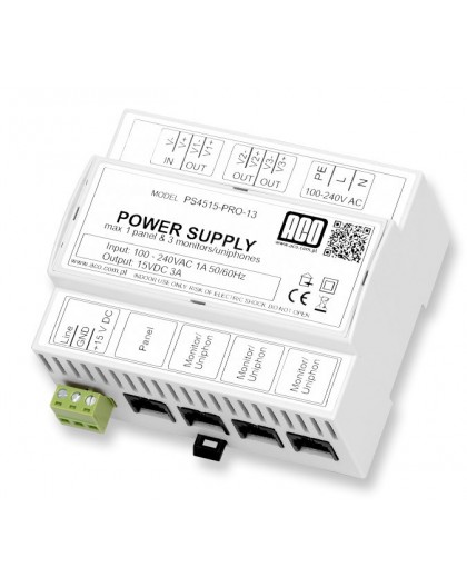 ACO PS45-15-PRO-13 Video power supply DIN 15V, 3A