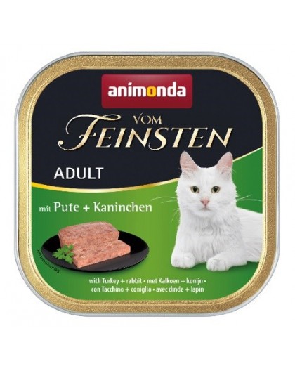 ANIMONDA Vom Feinsten Adult Turkey and rabbit - wet cat food - 100g
