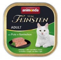 ANIMONDA Vom Feinsten Adult Turkey and rabbit - wet cat food - 100g