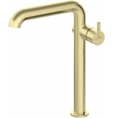 Tall basin mixer with rectangular spout