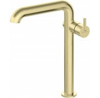 Tall basin mixer with rectangular spout