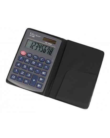 Vector KAV VC-200III pocket calculator, 8 digits, 62.5 x 98.5 mm, grey