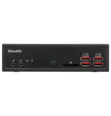 Shuttle XPC slim Barebone DH32U5, Intel i5-1135G7, 4x HDMI 2.0b 2x LAN, 2x COM, incl. VESA 24/7 permanent operation