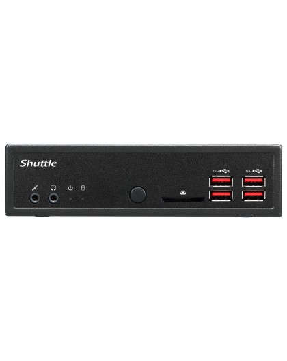 Shuttle XPC slim Barebone DH32U5, Intel i5-1135G7, 4x HDMI 2.0b 2x LAN, 2x COM, incl. VESA 24/7 permanent operation