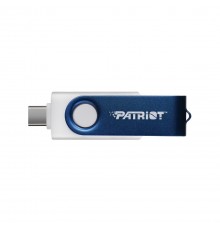 Patriot Memory 64GB Xporter X550 USB flash drive Dual USB A+C (PS64GX550AAD) White, Blue
