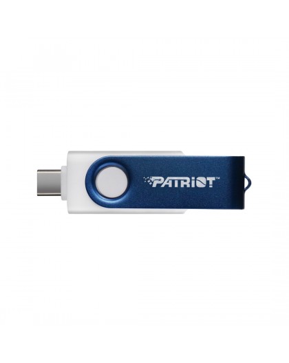 Patriot Memory 64GB Xporter X550 USB flash drive Dual USB A+C (PS64GX550AAD) White, Blue