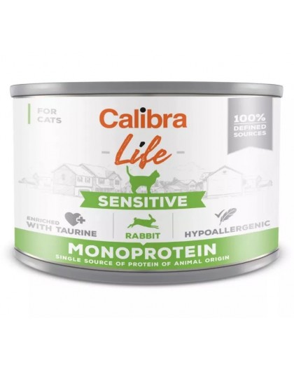 CALIBRA Cat Life Sensitive Rabbit - wet cat food - 200g