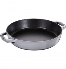 STAUB Cast iron frying pan with two handles 26 cm, graphite