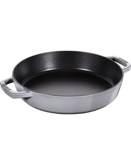 STAUB Cast iron frying pan with two handles 26 cm, graphite