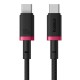 Baseus Dura Type C to Type C 100 W fast charging cable 2 m Black, Red