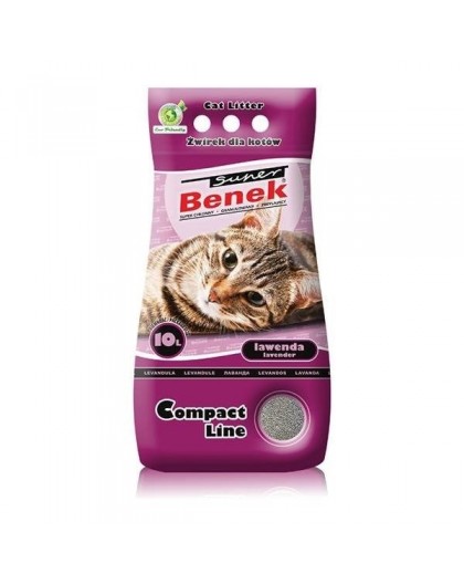 Certech Super Benek Compact Lavender - Cat Litter Clumping 10 l