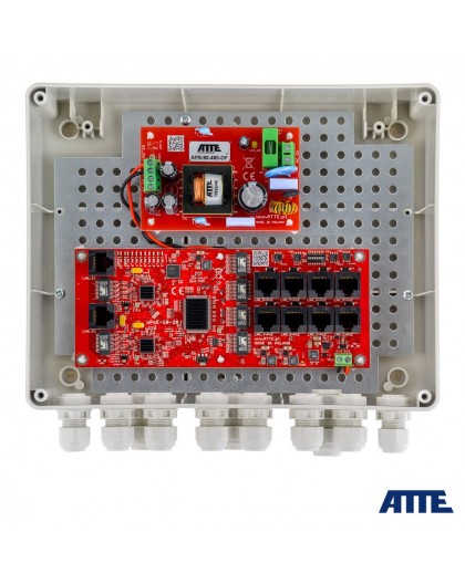 8-PORT POE OUTDOOR SWITCH FOR 8 IP CAMERAS ATTE IP-8-20-L2