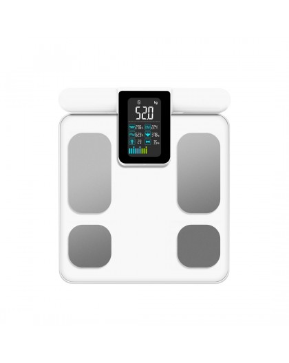 Extralink SMARTLIFE WAGA LAZIENKOWA Z ANALIZA SKLADU CIALA BIALA K-201