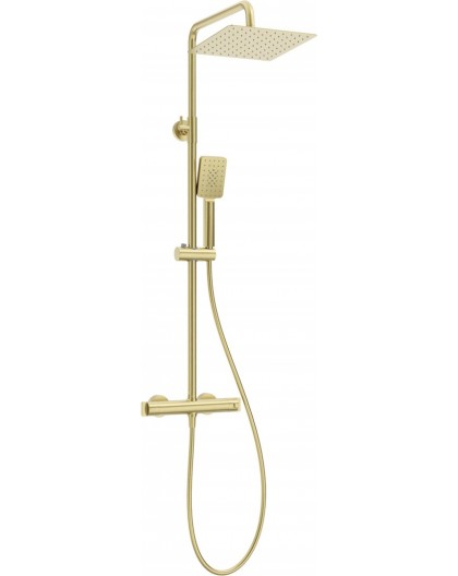 Rain shower with thermostatic shower mixer