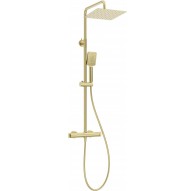 Rain shower with thermostatic shower mixer