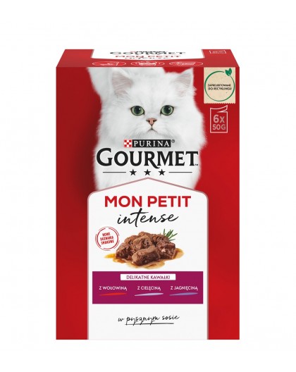 GOURMET Mon Petit Meat Mix - wet cat food - 6 x 50 g