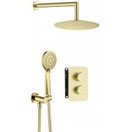 Concealed shower set with thermostatic BOX