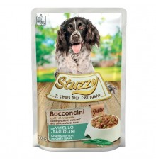 STUZZY Chunks with veal and green beans - wet dog food - 100 g