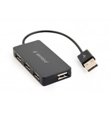 Gembird UHB-U2P4-04 interface hub USB 2.0 480 Mbit/s Black