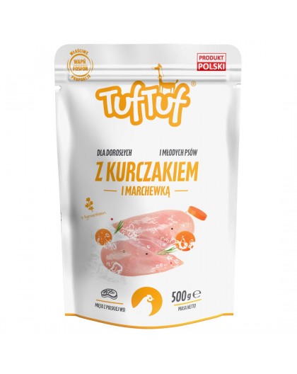 TUF TUF Ground Chicken with Carrots - wet dog food - 500g