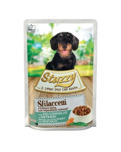 STUZZY Shreds with rabbit and vegetables - wet dog food - 100 g