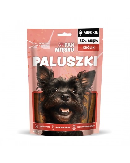 PAN MIĘSKO Sticks Rabbit - dog treat - 100g