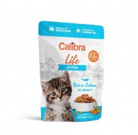 CALIBRA Cat Life pouch Kitten Salmon in gravy - wet cat food - 85g