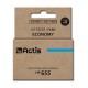 Actis KH-655CR ink (replacement for HP 655 CZ110AE Standard 12 ml cyan)