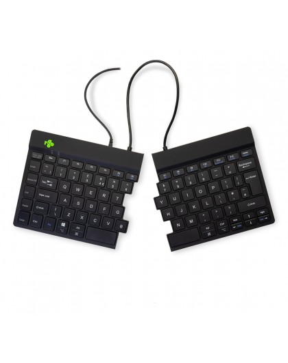 R-Go Tools Ergonomic keyboard R-Go Split Break v2 with break software, ergonomic split keyboard, QWERTY (UK), Wired, black