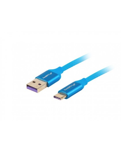 Lanberg CA-USBO-21CU-0010-BL USB cable USB 2.0 1 m USB A USB C Blue