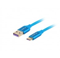 Lanberg CA-USBO-21CU-0010-BL USB cable USB 2.0 1 m USB A USB C Blue