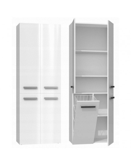 Topeshop NEL 1K DD BPOŁ bathroom storage cabinet White