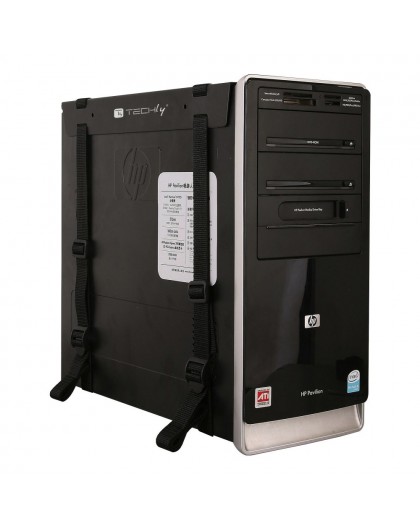 Techly ICA-CS 60 CPU holder Desk-mounted CPU holder Black