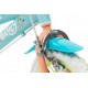 TOIMSA children's bicycle Bluey 12” Blue and lime blue