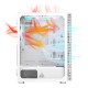 Montech X3 Glass Midi-Tower, RGB, Tempered Glass - white