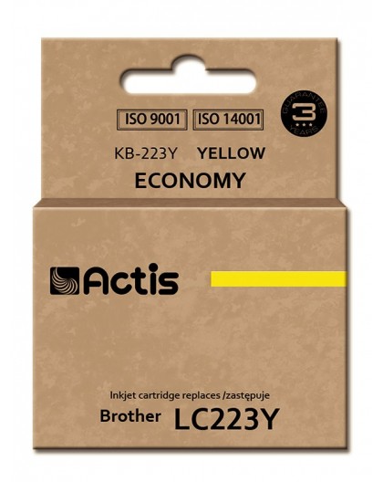 Actis KB-223Y ink (replacement for Brother LC223Y Standard 10 ml yellow)