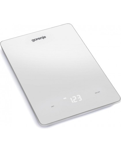 Gorenje KT10LBW White Countertop Rectangle Electronic kitchen scale