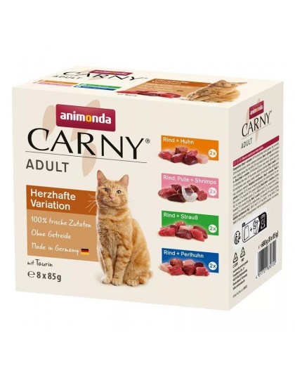 ANIMONDA Carny Adult Mix - niisketoit kassidele - 8x85g