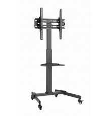 Gembird TVS-55T-01 TV floor stand with caster wheels (tilt), 32" - 55", black