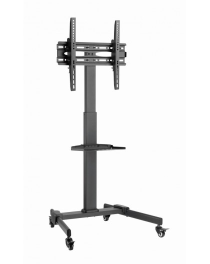Gembird TVS-55T-01 TV floor stand with caster wheels (tilt), 32" - 55", black