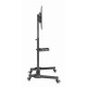Gembird TVS-55T-01 TV floor stand with caster wheels (tilt), 32" - 55", black