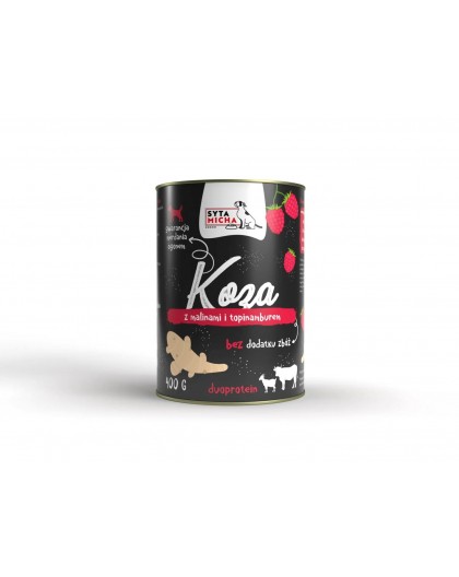 SYTA MICHA Goat with raspberries and Jerusalem artichoke - wet dog food - 400g