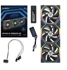 Lian Li UNI FAN SL Wireless ARGB PWM Fan, 3-Pack incl. Controller - 120 mm, black