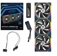 Lian Li UNI FAN SL Wireless ARGB PWM Fan, 3-Pack incl. Controller - 120 mm, black