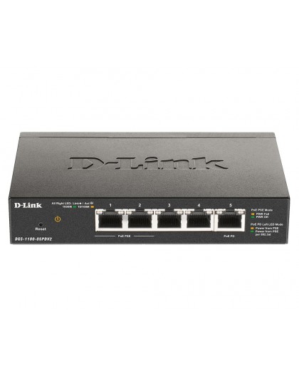 D-Link 5-Port Gigabit PoE Smart Managed Switch with 1 PD port