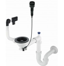 Siphon for 1-bowl granite sink - Space-Saver